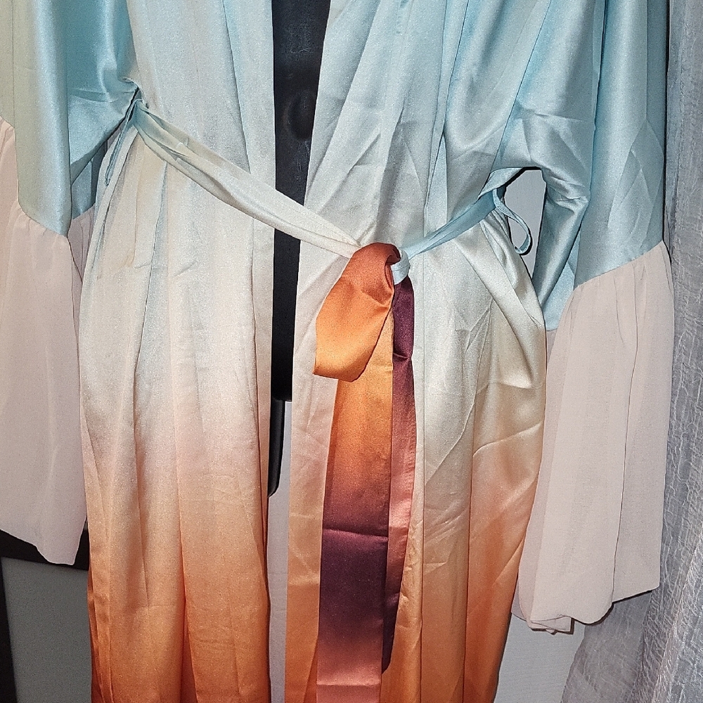 Source Unknown Multicolor Ombre Swim Coverup - image 8